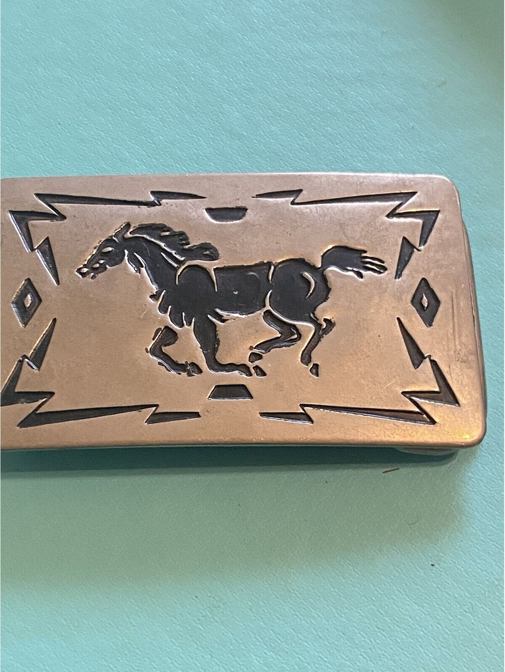 Vintage Chambers Horse Belt Buckle Made in U.S.A. Rare see pictures!